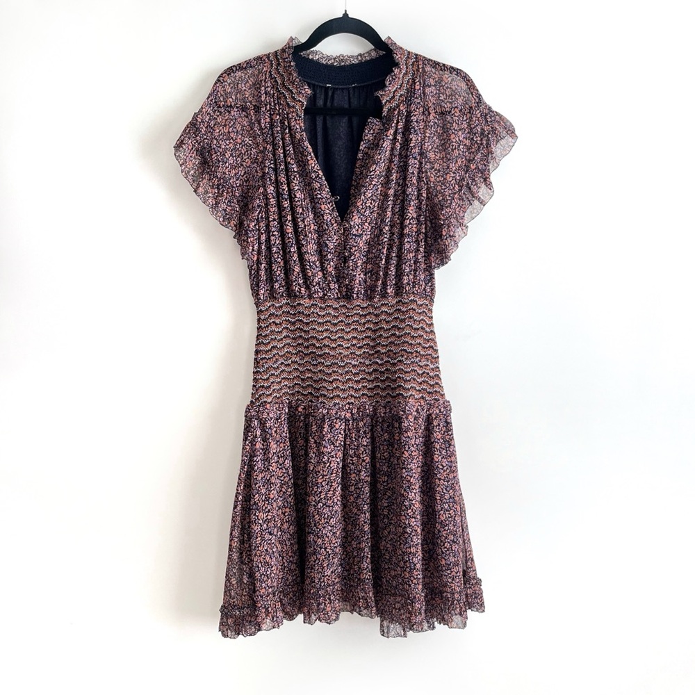 FLAWED Jonathan Simkhai Serena Smocked Mini Dress